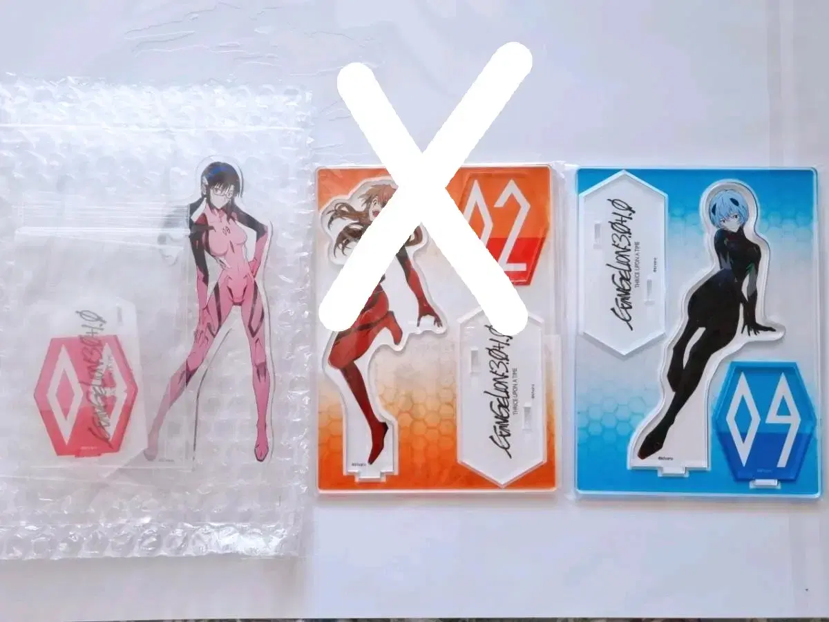 Evangelion Takapo unsealed Memorial acrylic stand (Asuka, Lay, Mari)