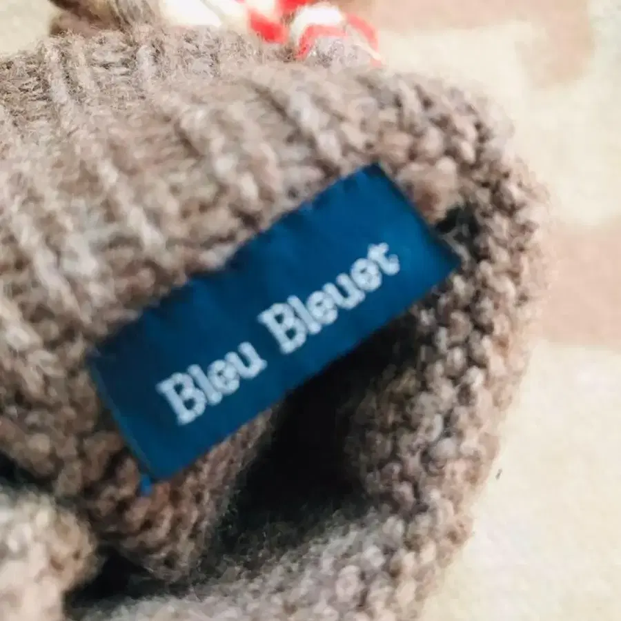 블루 블루엣 bleu bleuet 눈꽃 모양 벙어리 장갑