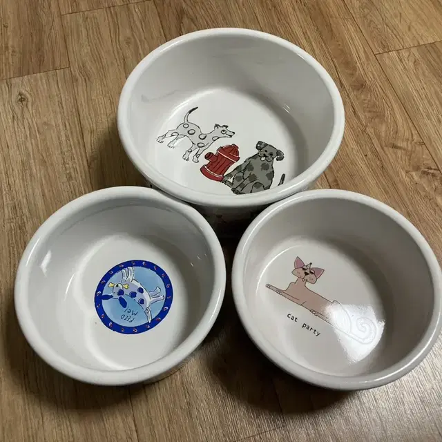 반려동물 밥그릇 3pcs