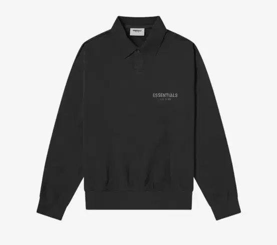 Pierre Ofgod Essential Long Sleeve Boxy Polo Black M,L New