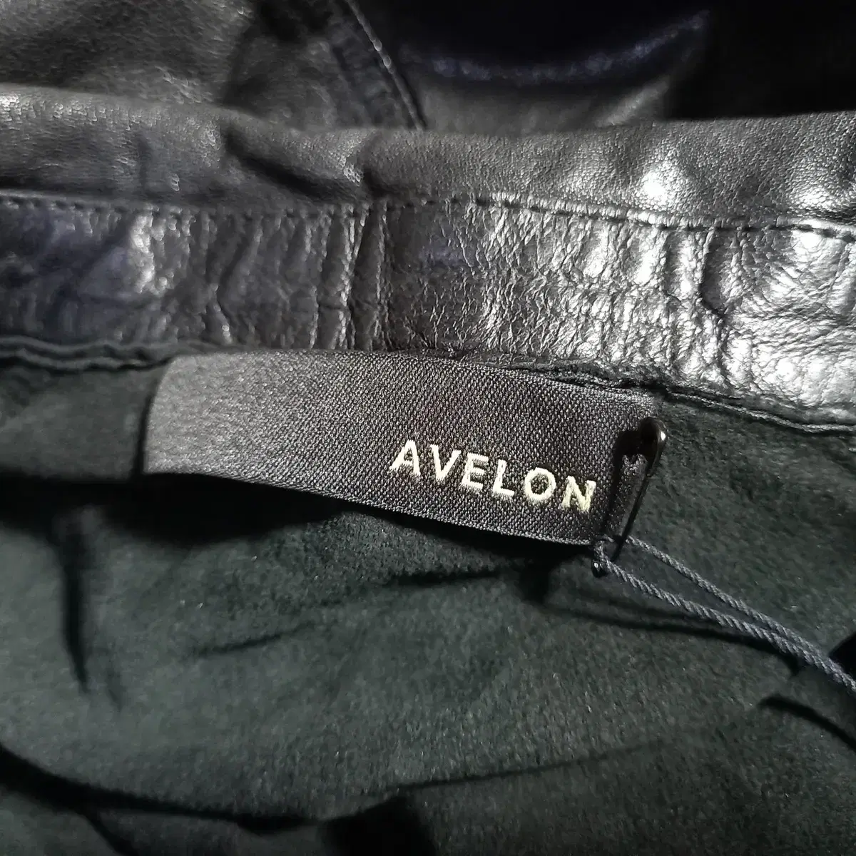 AVELON 아벨론 블랙 가죽셔츠 자켓