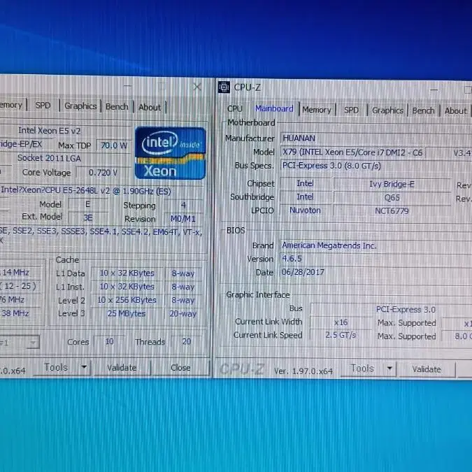 인텔 Xeon E5-2648L v2 아이비브릿지-EP (2011소켓)