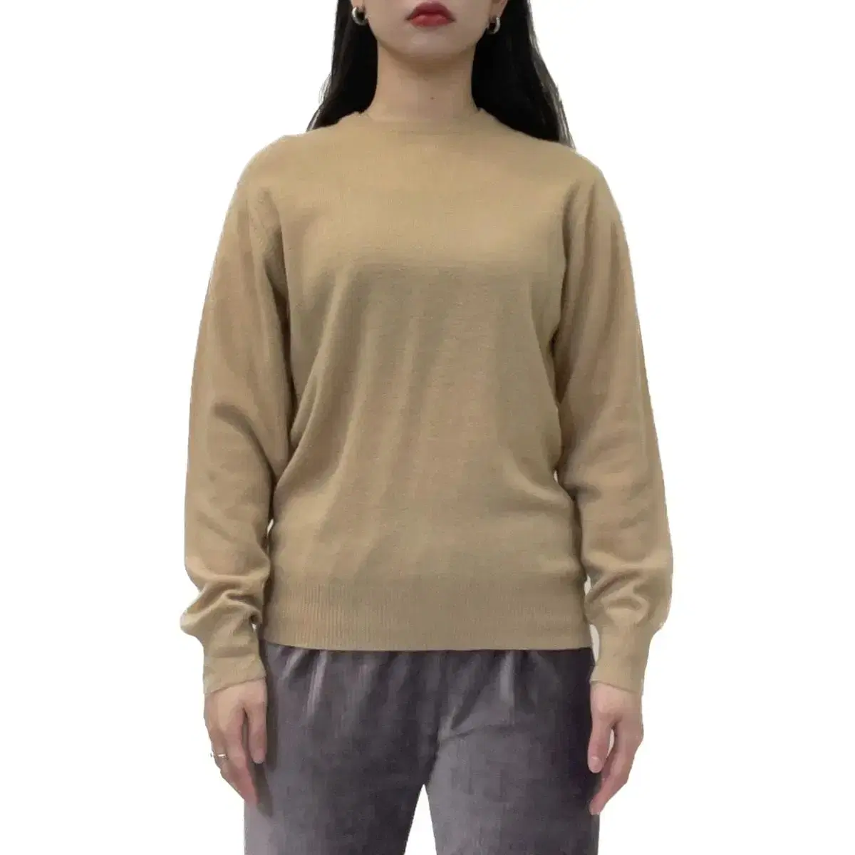 Japan Basic Beige Knit