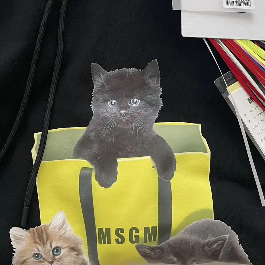 msgm 고양이 후드 XL