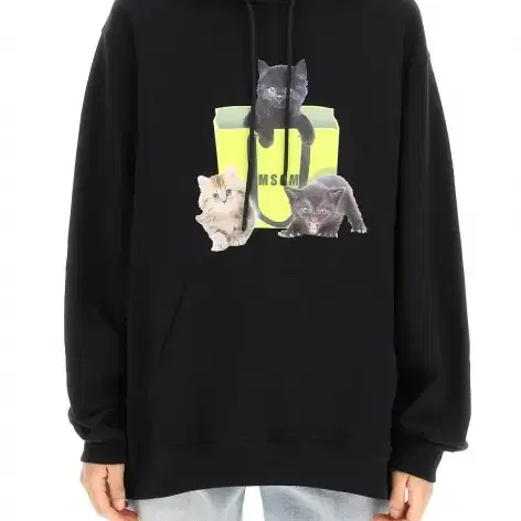 msgm 고양이 후드 XL