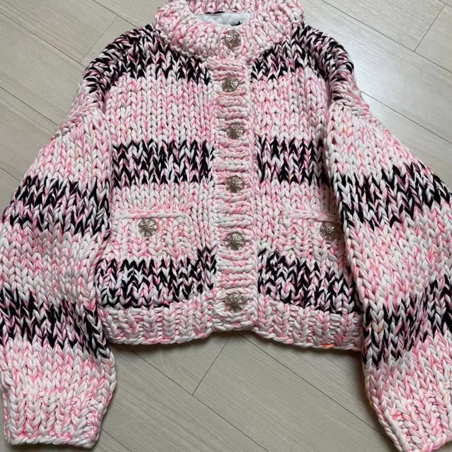 샤넬 니트 가디건 CHANEL 20S KNIT CARDIGAN PINK