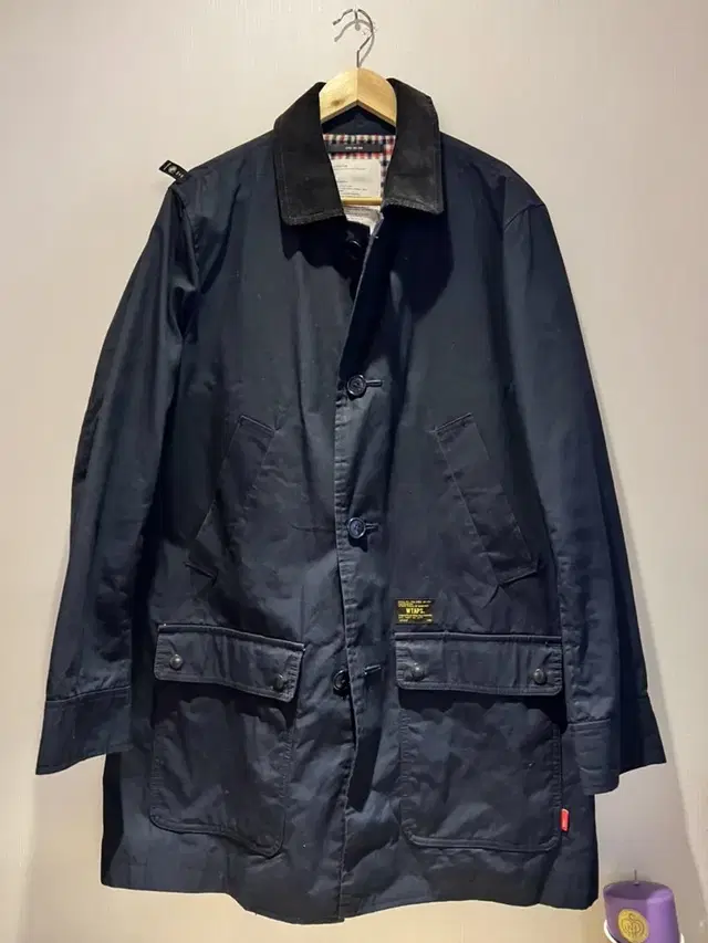 WTAPS 더블탭스 14aw 샵코트 네이비 L