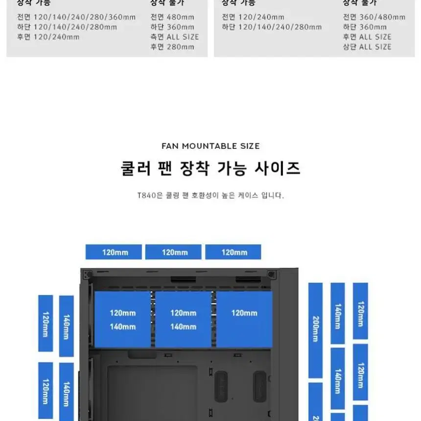 쓰리알 [3RSYS] T840 풍통 블랙 / 화이트 (빅타워) 팝니다.