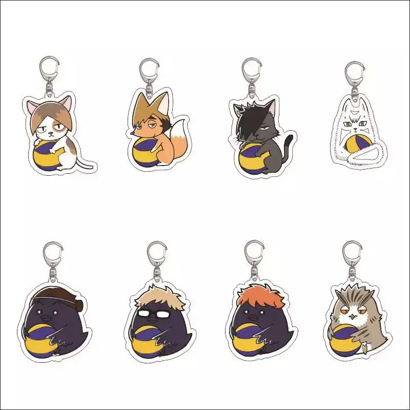 Haikyuu keyring hinata Kenmakuroo Atsumu Tsukishima Bokuto