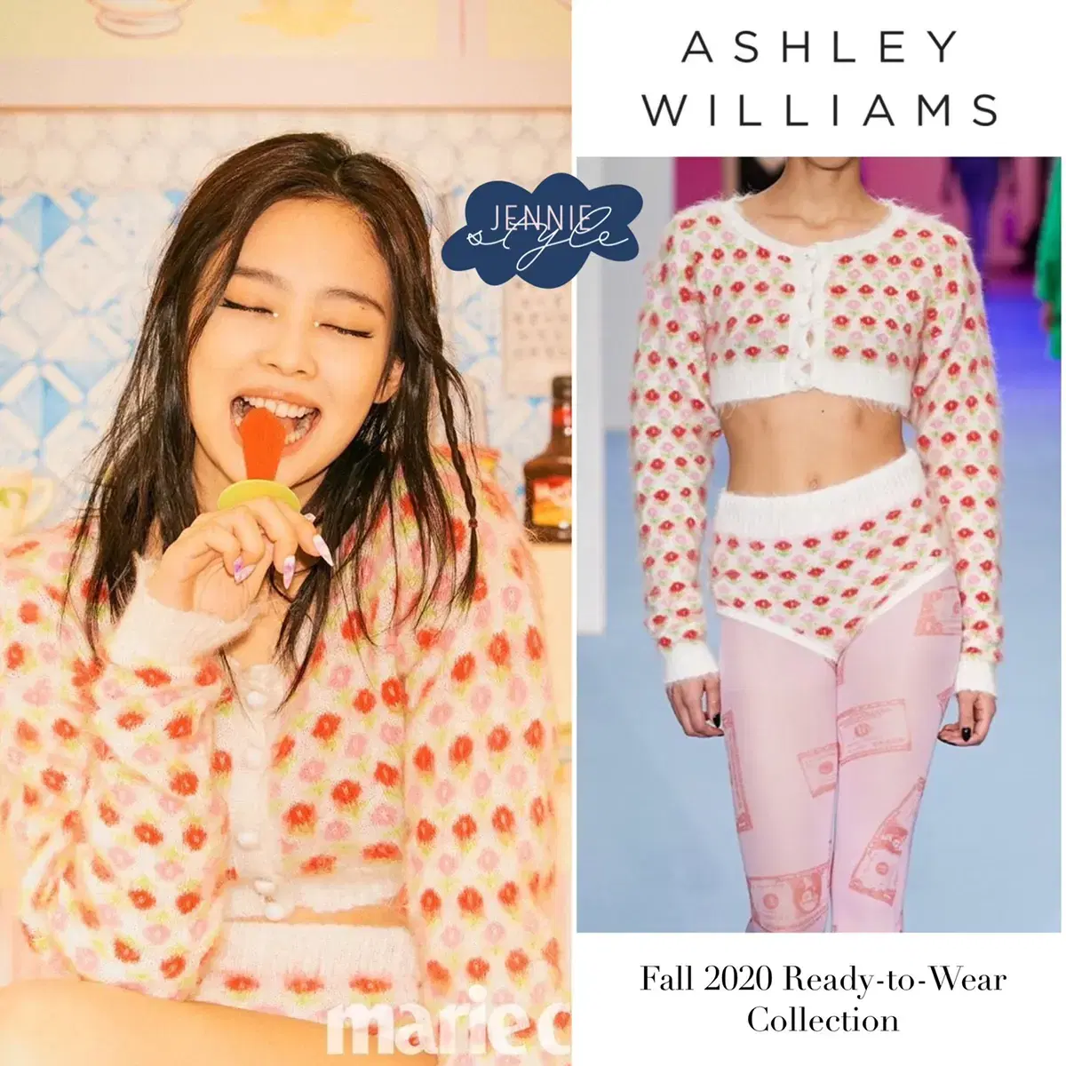 Ashley Williams floral cardigan