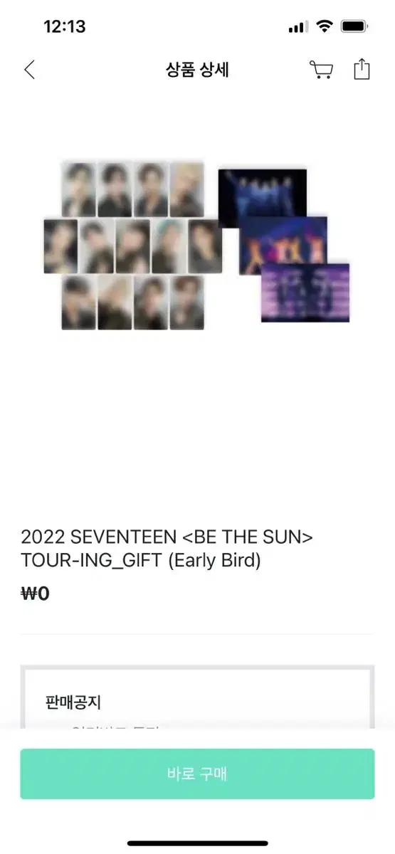 Seventeen Touring VOD photocard buncheol only