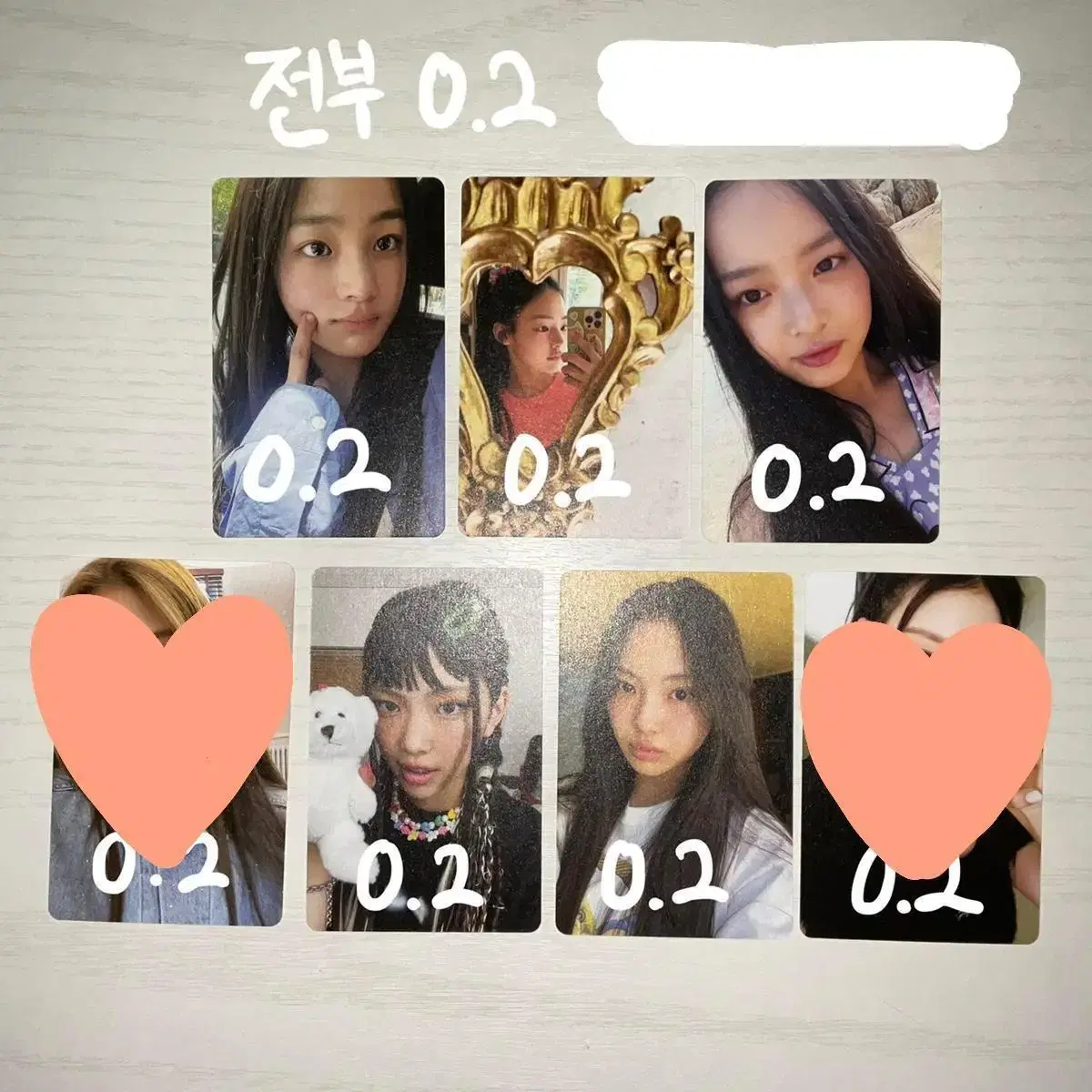 New Jeans weverse a photocard (can be pressed in bulk)