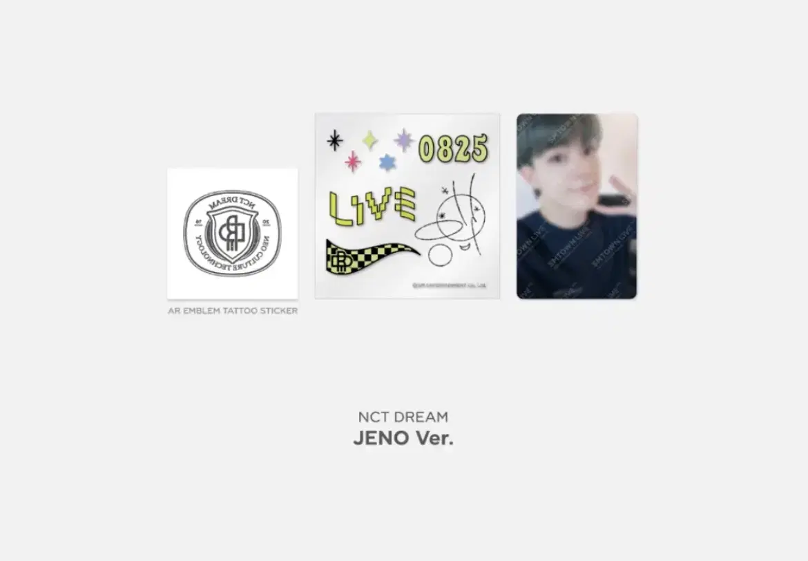 AR Tattoo Sticker photocard jeno