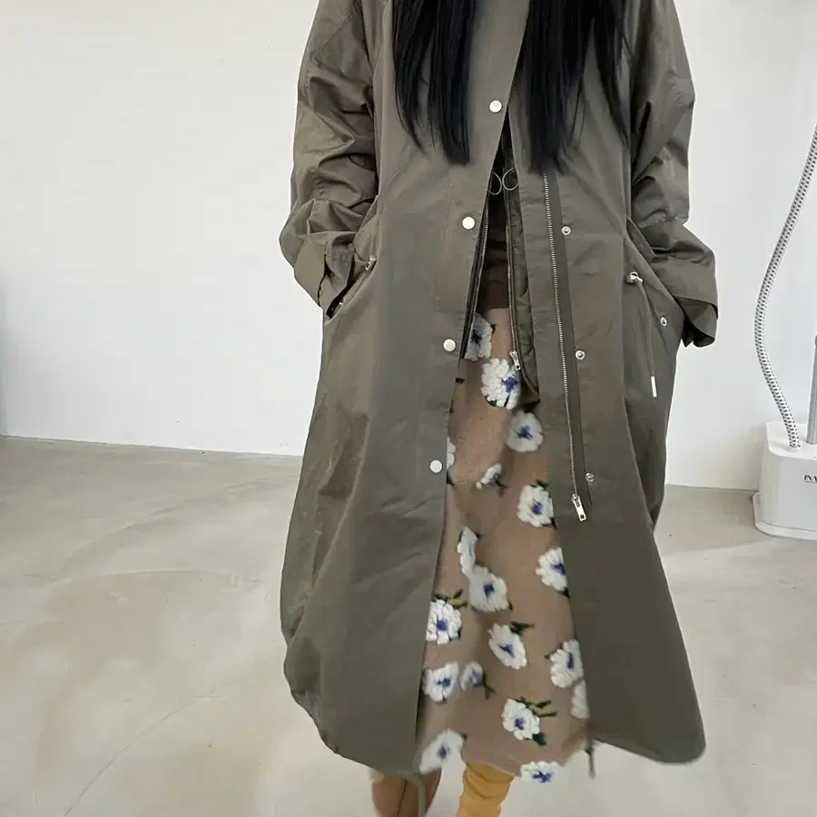 (새상품) 모래하우스 야상 fishtail hood long jacket