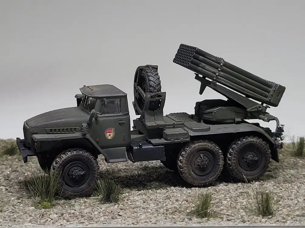 러시아 BM-21다연장 방사포 트럭 1/72스케일