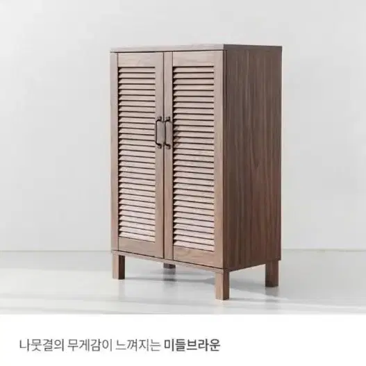 낮은 2문수납장 신발장 수납가구 조립식가구