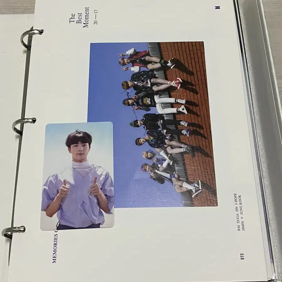 방탄소년단 메모리즈 2017 BTS memories DVD 석진 포카