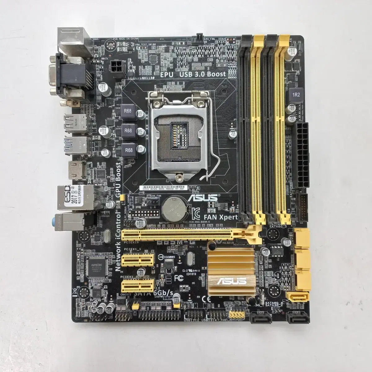 ASUS B85M-G(1150소켓,4세대)램슬롯4