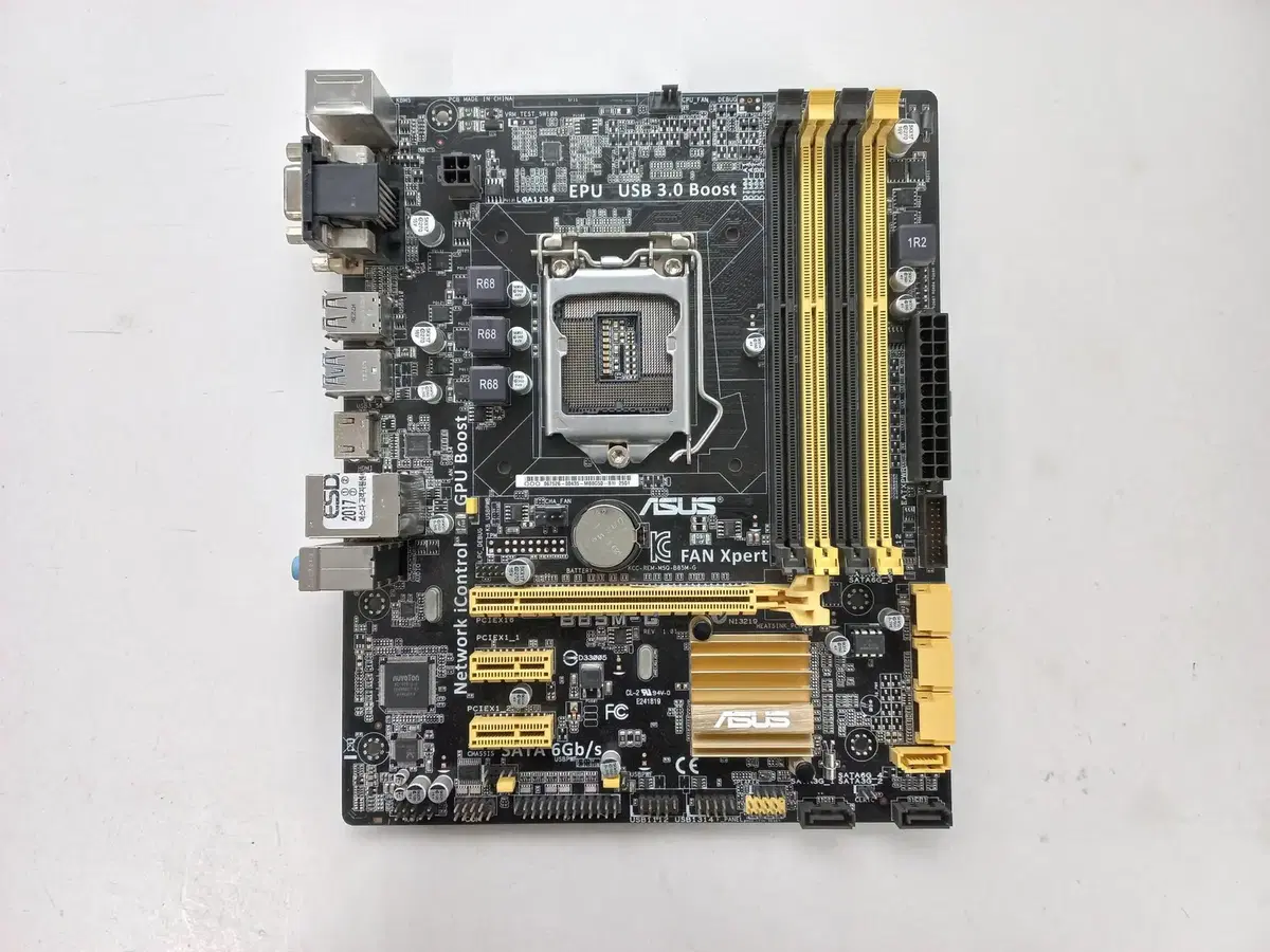 ASUS B85M-G(1150소켓,4세대)램슬롯4