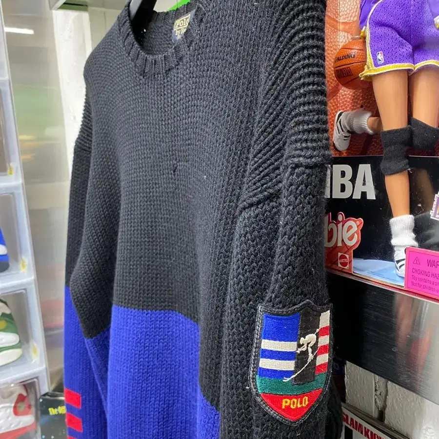 80s polo suicide ski wool sweater 폴로 스키