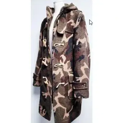 Luxury Arnoldbrook British Camo Wool Duffle Coat for Men100 MYR