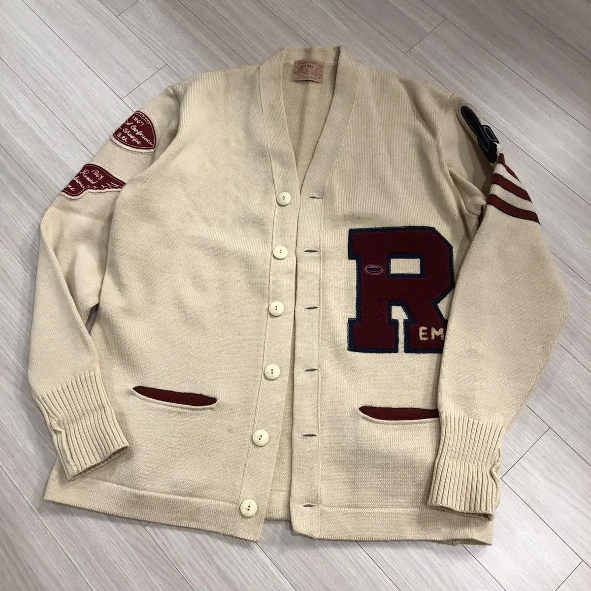 Reminiscence letterman cardigan.