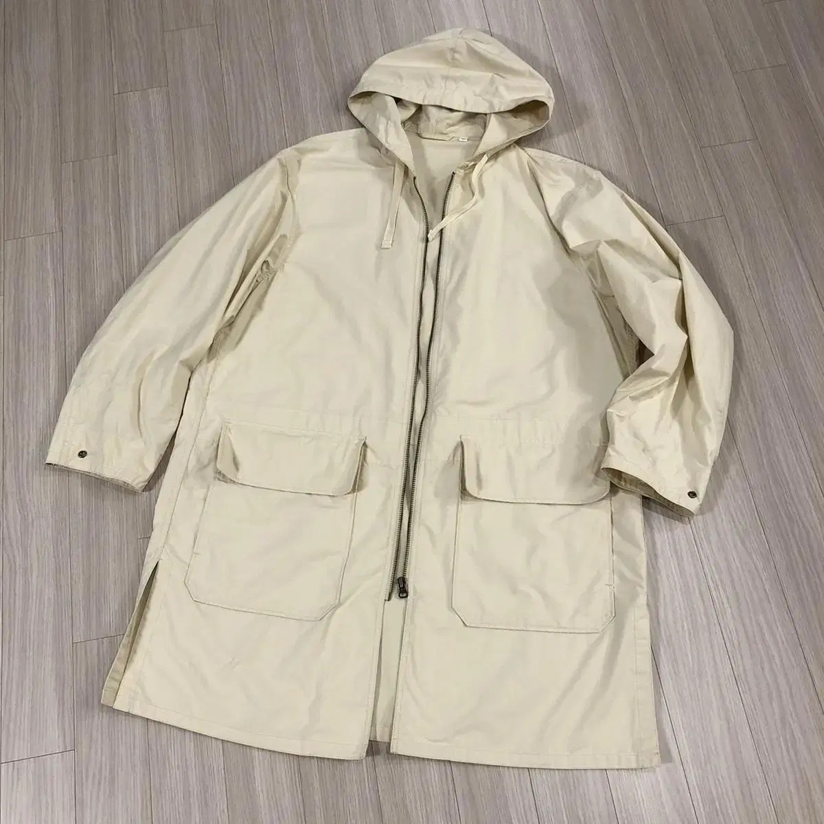 Uniqlo U hood coat.