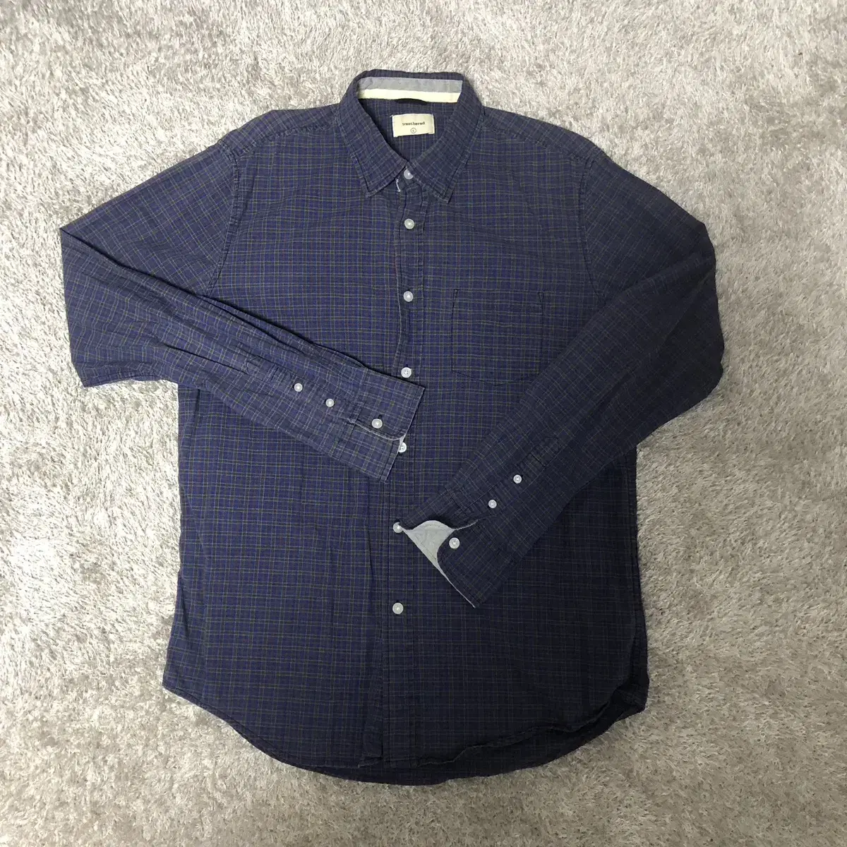 Weathered check shirt L 100