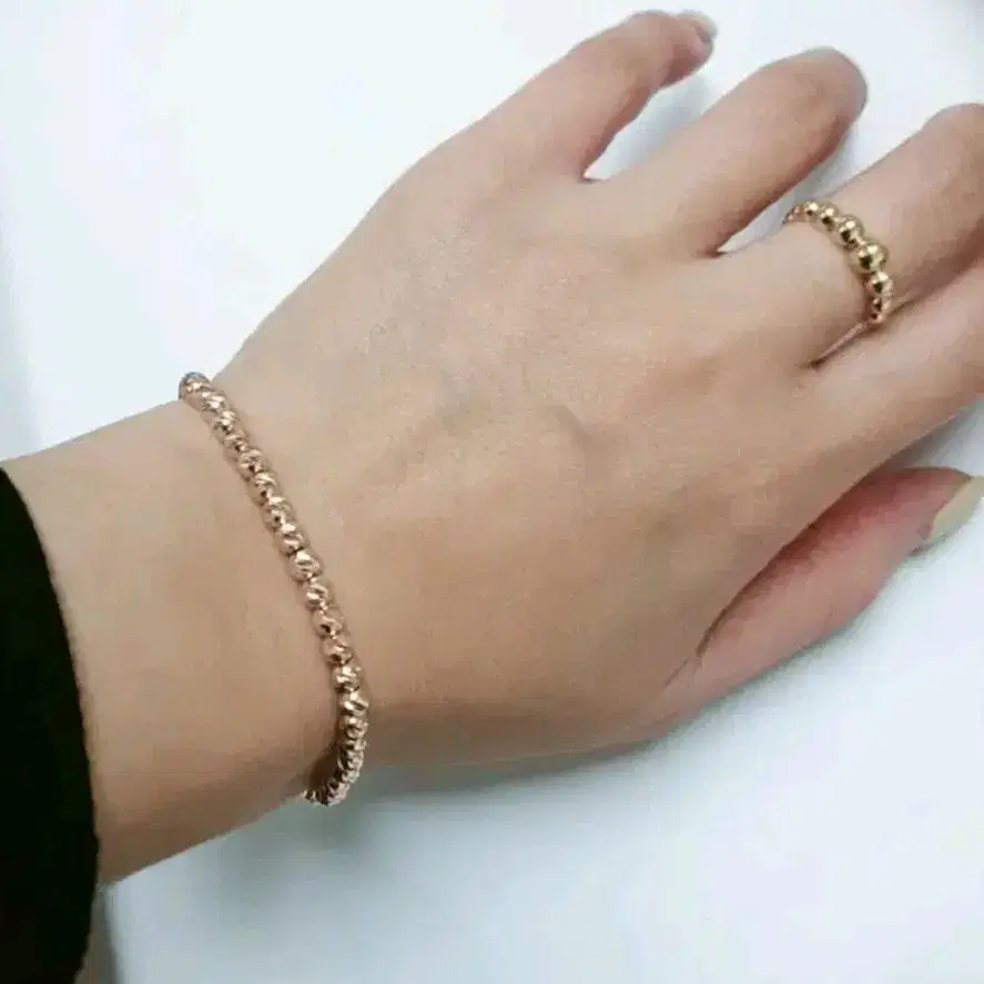 14k 레인볼 팔찌 4mm