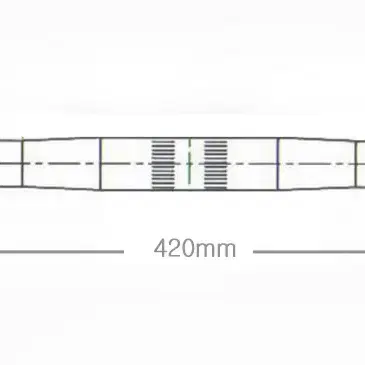 25.4mm 숏 일자바