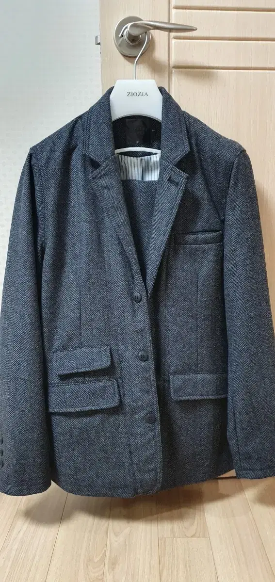 Dimitri black wool set (blazer, slacks set) for sale