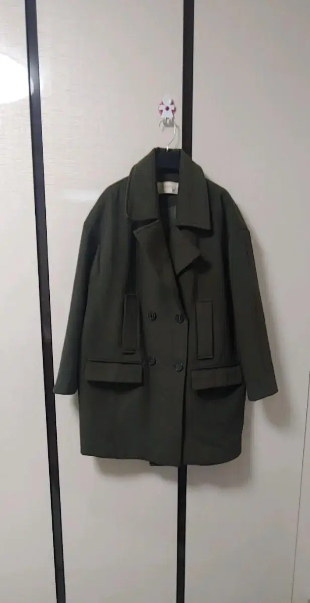 Khaki overcoat winter coat