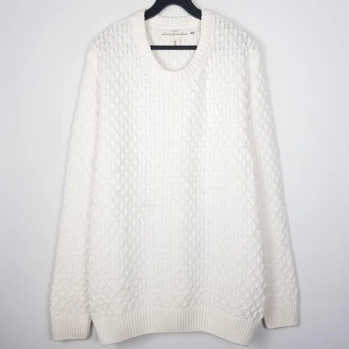 L H&M LOGG cable braid knit