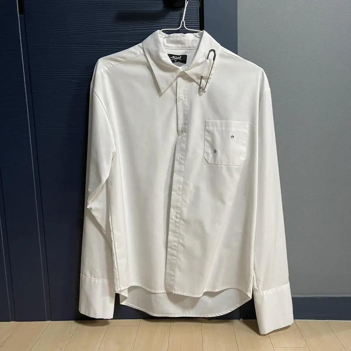 [ Acha Wide Cuffed Clothespin Shirt / Acha Shirt M (100-105)]