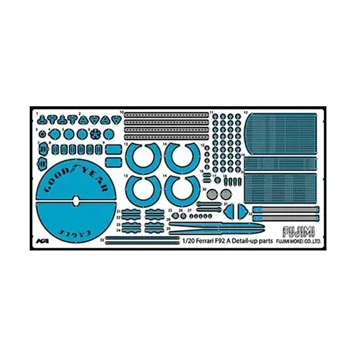 1/20 페라리 F92A 1992년 후기형 전용 에칭