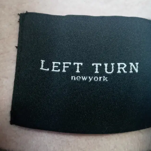 LEFT TURN.여성 울하프코트.베이비핑크.66.77.88