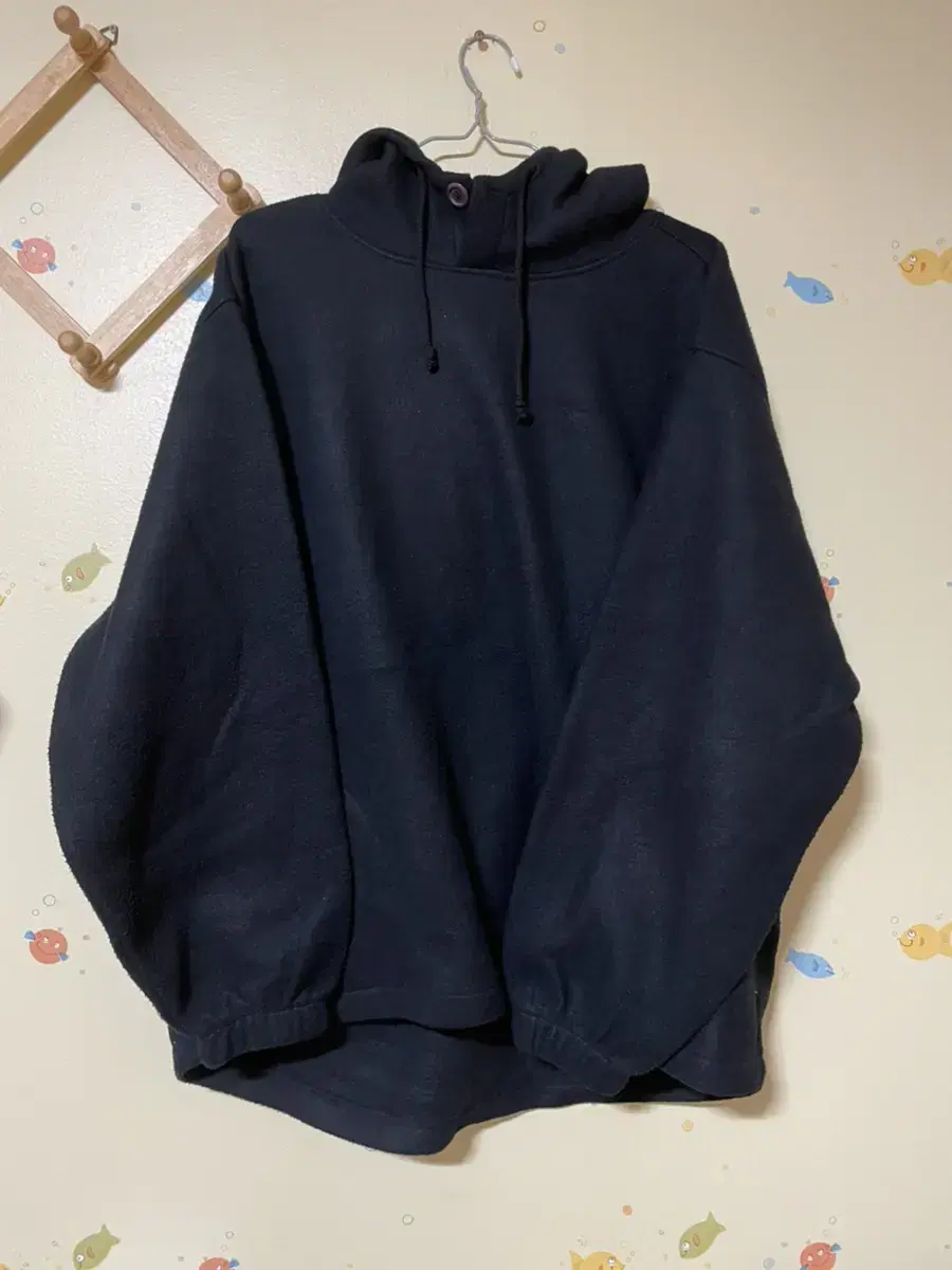 Vintage fleece hoodie L