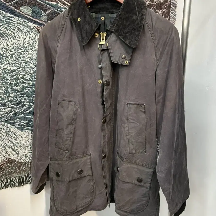 바버 barbour 비데일 왁스자켓