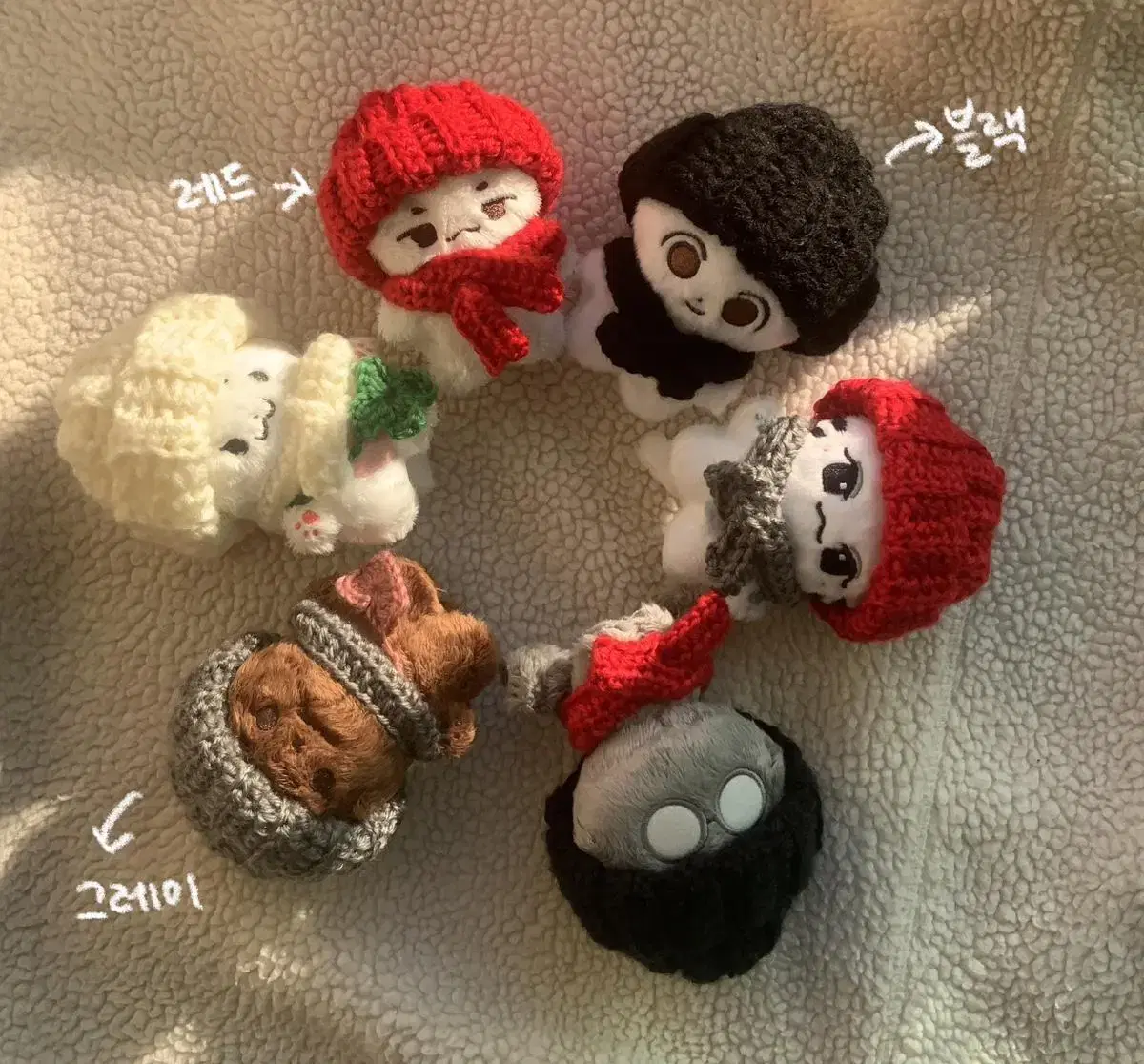 Always selling) 10cm doll clothes 뜨개옷 뜨개비니 일반비니,고양이비니,목도장