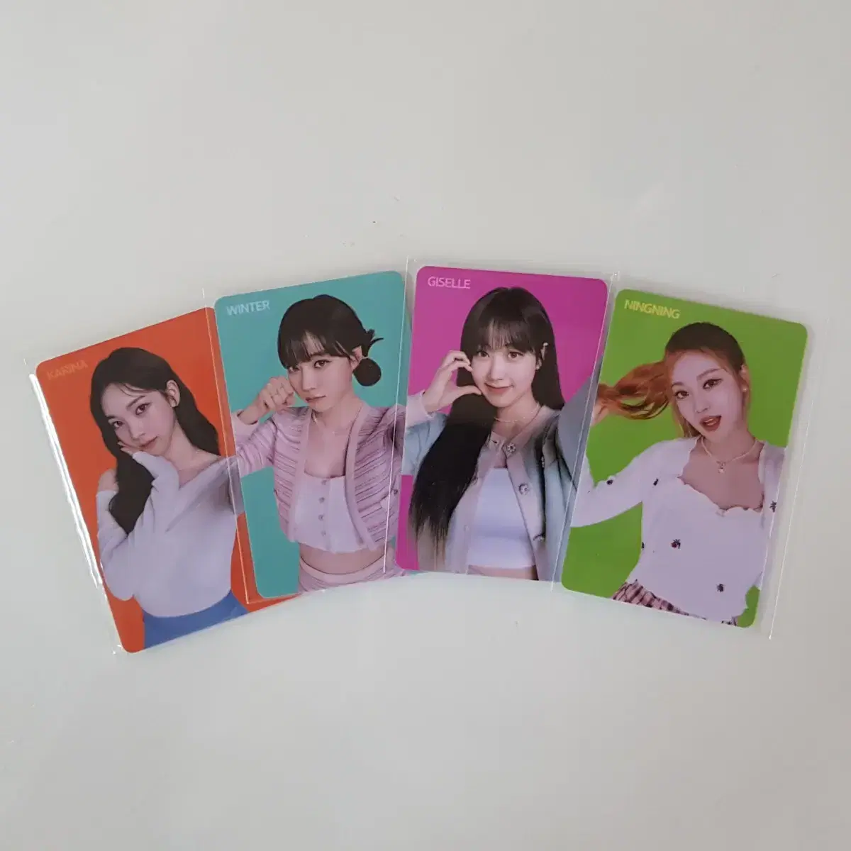 Limited edition aespa 4 plastic photocards bulk Tamsuzero model