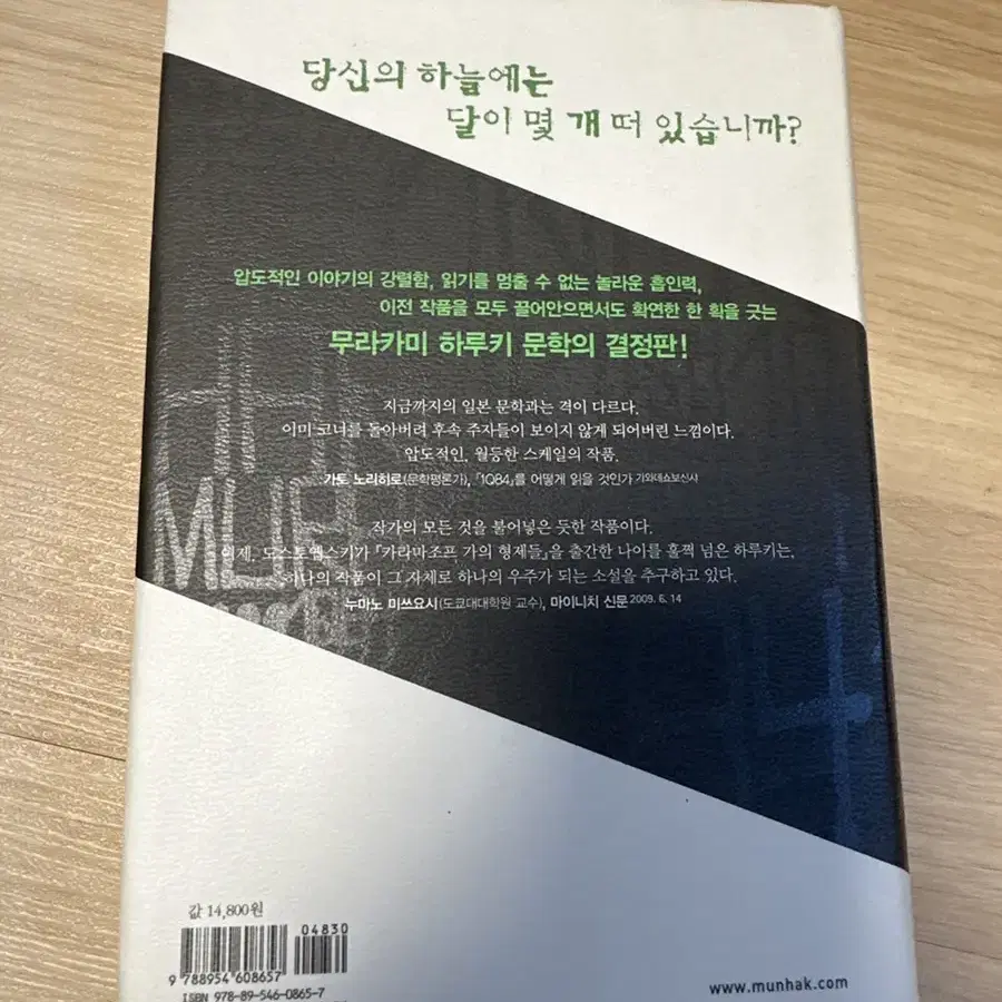 무라카미 하우키 장편소설 1Q84 2편