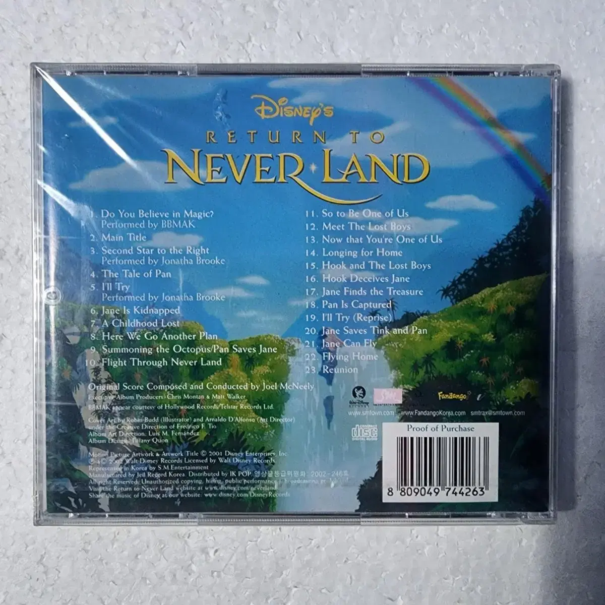 피터팬 Return To Never Land OST 디즈니 CD 미개봉