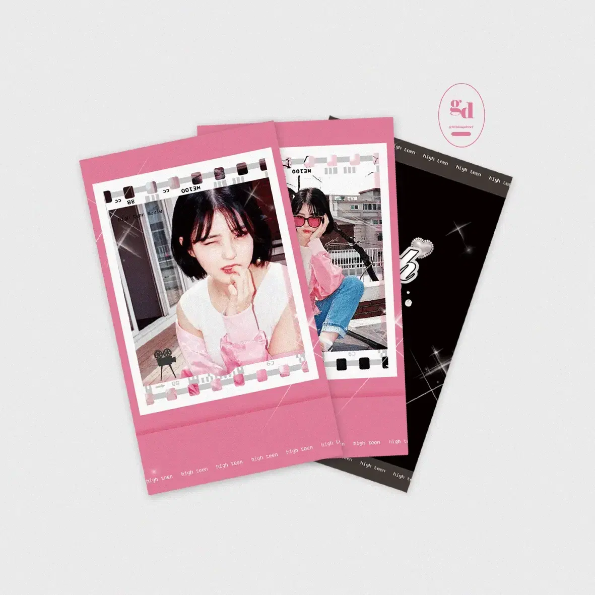 Actors han sohee Teens polaroid Photo Cards unofficial goods Merchandise