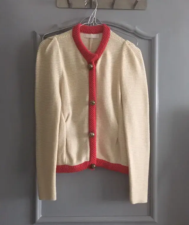 Jil Stuart 100% Wool Knit Jacket Cardigan Freesize