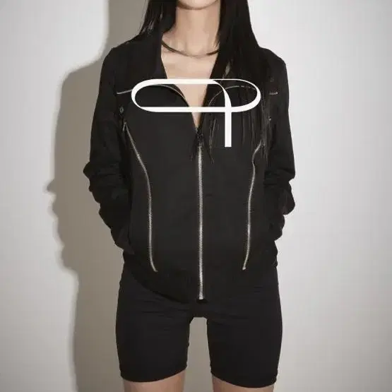 딥인블루 지퍼자켓 deformable zipper jacket black