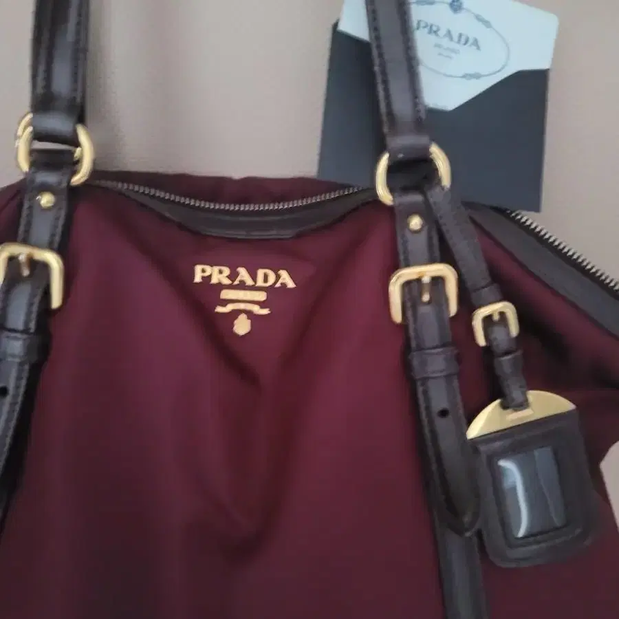 PRADA.프라다)정품 숄더백 그라나토 가방 버건디