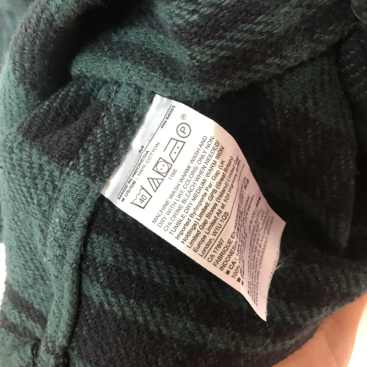 Vintage GAP green check nb