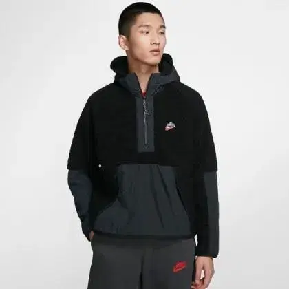 [TAKPO] Nike Vahn zip-up fleece Sherpa hoodie BV3767-010