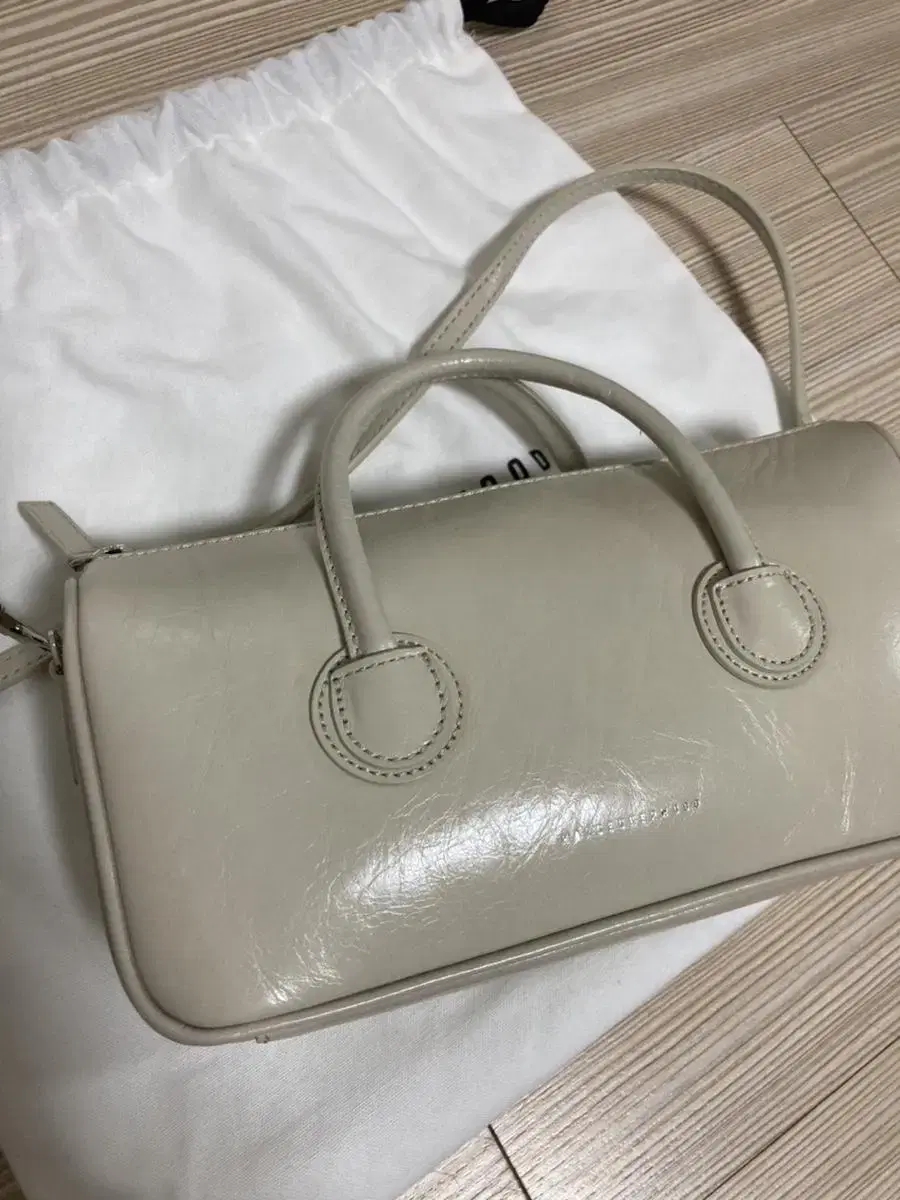 Marchesi Wood Bag Cream Beige