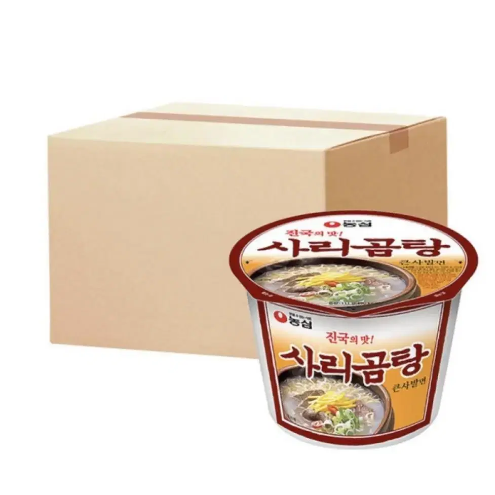 사리곰탕 큰사발 111g 16개 무료배송 컵라면 라면 사리곰탕면 컵라면